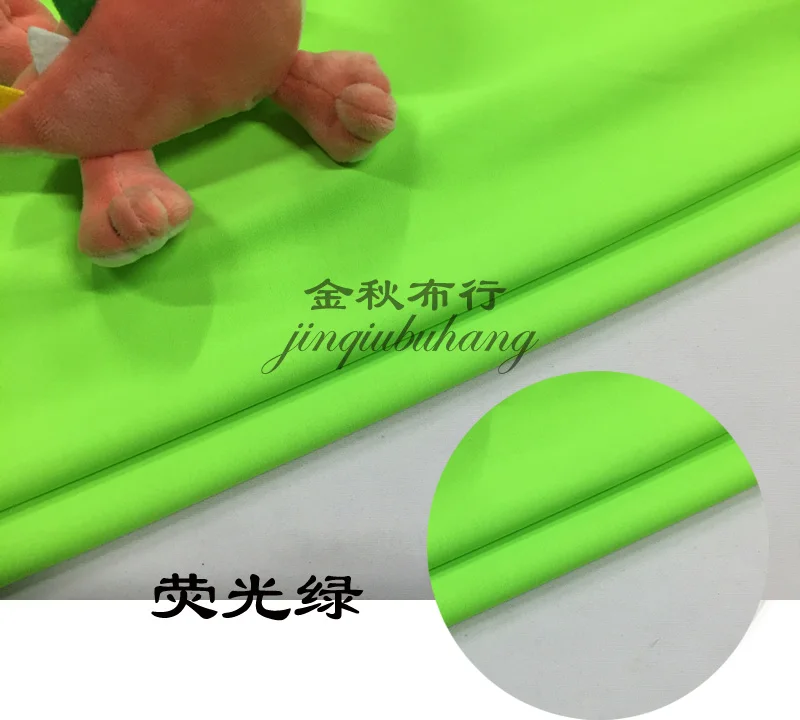 Bright green Матовый боковой стрейч нейлон спандекс лайкра Купальник бикини из ткани для йоги колготки зентай костюм - Цвет: Bright green