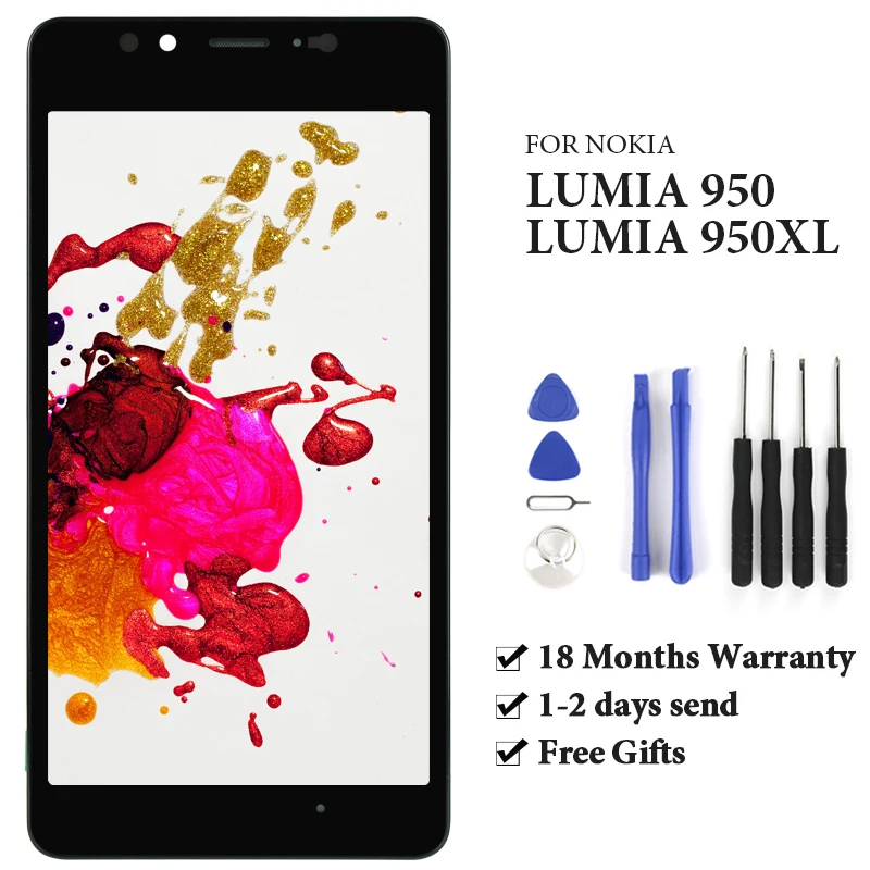 ЖК экран для Nokia Lumia 950 N950/ XL дигитайзер OEM качественный сменный телефона 950/950XL