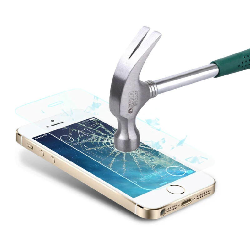 Прозрачное закаленное стекло для защиты экрана Защитная пленка Apple iPhone 4 4S 5 5C SE 6 6S