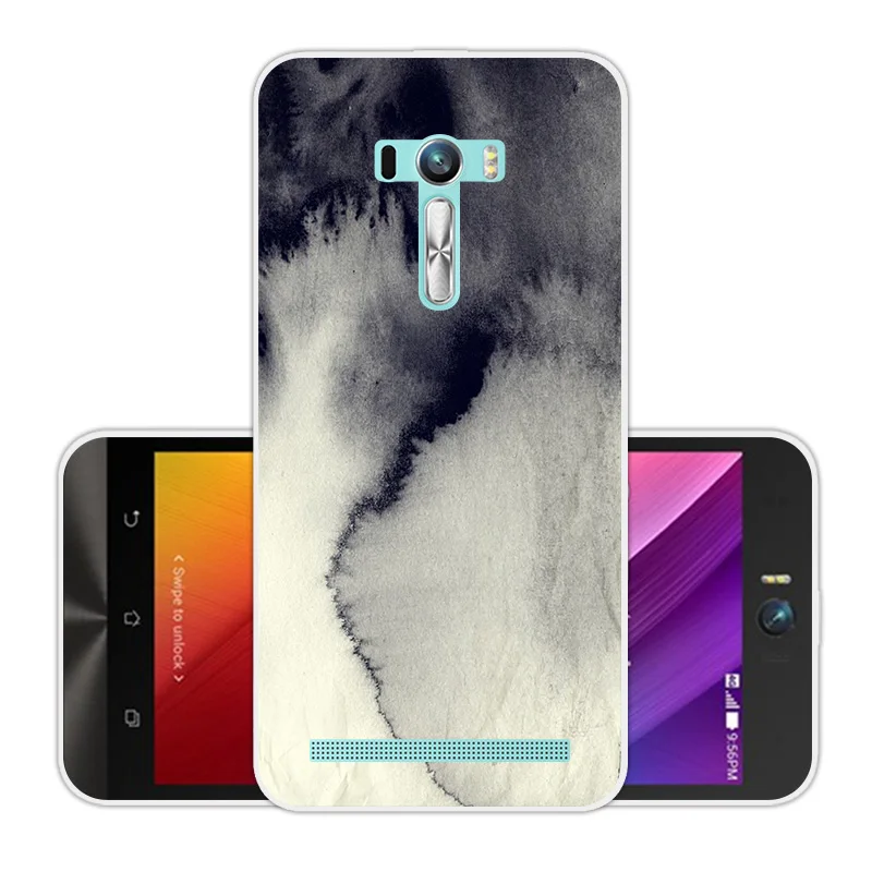 Силиконовый чехол для Asus Zenfone Selfie ZD551KL телефона из мягкого ТПУ 5 дюйма задней