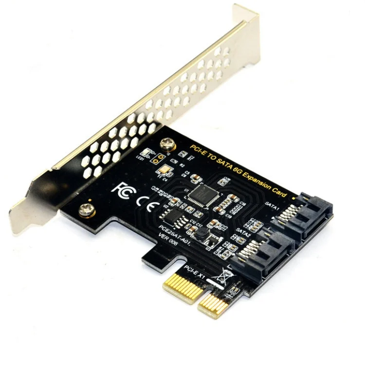 PCI Express на SATA3.0 2 Port SATA III плата адаптера контроллера расширения 6G|Платы расширения|