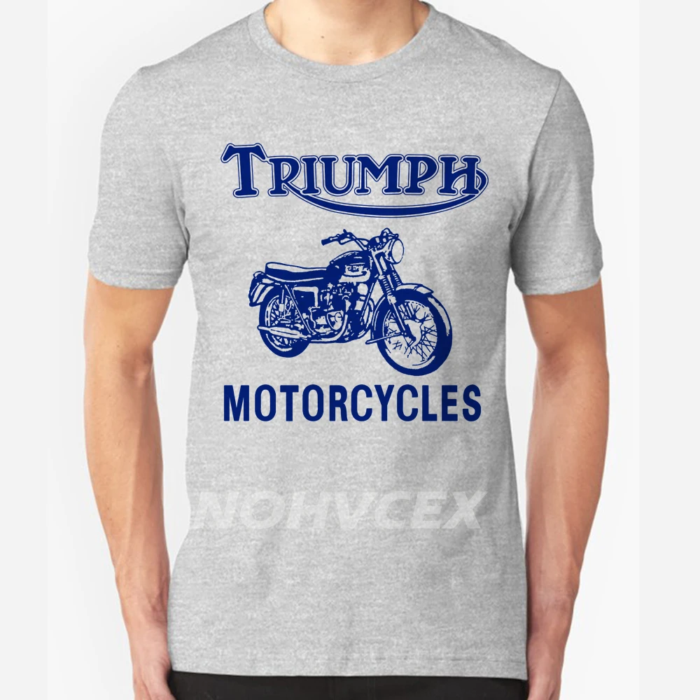 Новая модная летняя футболка с коротким рукавом для мотоцикла TRIUMPH, мужская хлопковая Повседневная футболка с коротким рукавом, джемпер, брендовая одежда