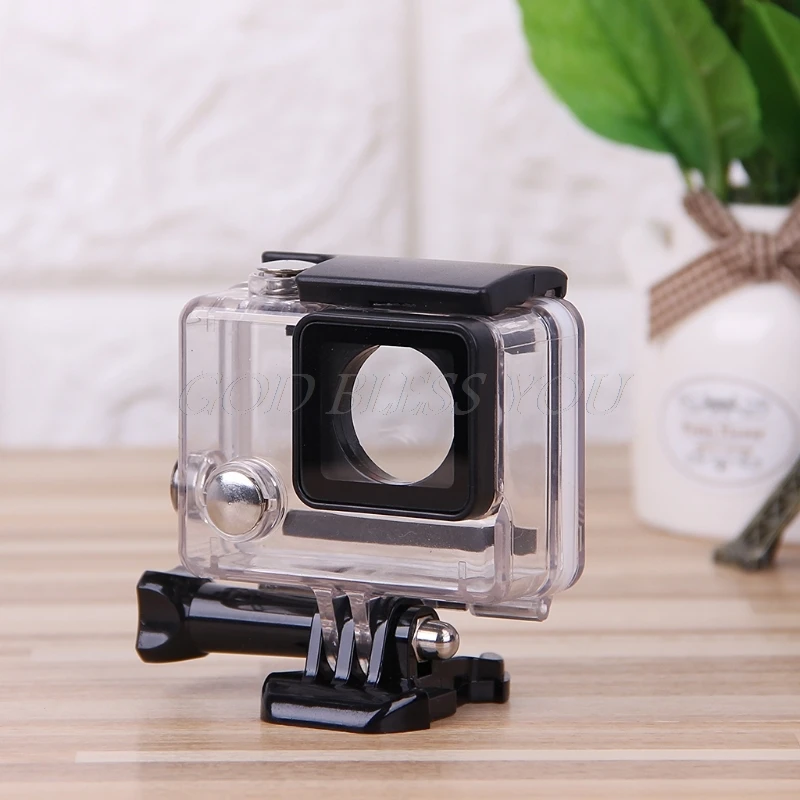 Go pro аксессуары Gopro водонепроницаемый корпус Чехол крепление Hero 3 plus для Hero3 + 4