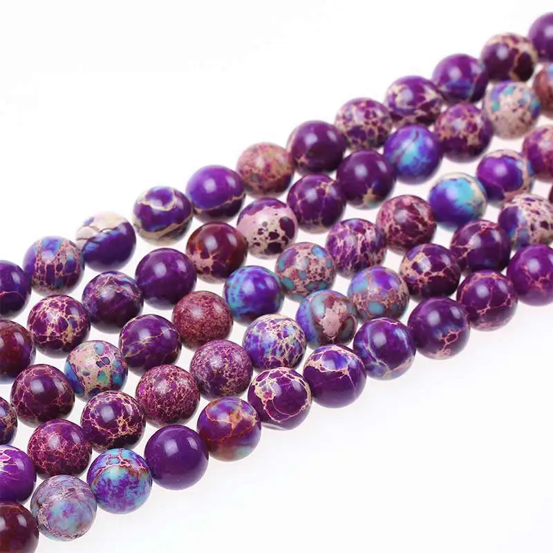 Бусины разделители из натурального камня фиолетового цвета морской осборник 15 5