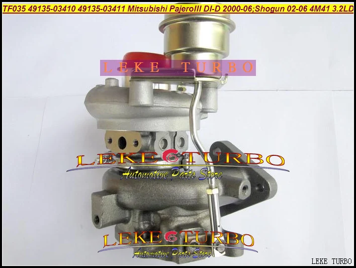 Турбо TF035 49135-03411 49135-03410 МЭ 203949 Турбокомпрессор для Mitsubishi Pajero III 2000-06 Shogun 02-06 3.2L DI-D 4M41