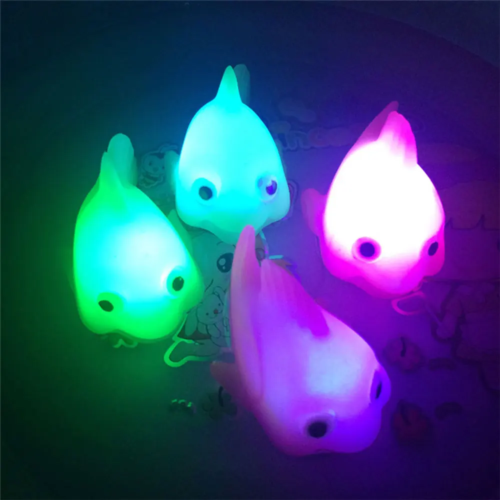 Электронная рыба с мигающим светом игрушка для рыбы светящаяся игрушки детей