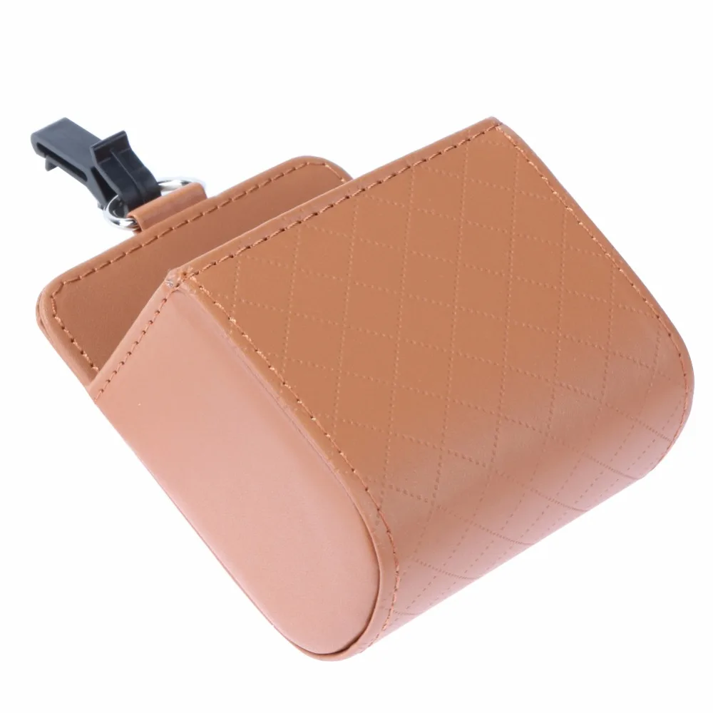 Органайзер держатель для монет из ПУ кожи на вентиляционное отверстие|car organizer