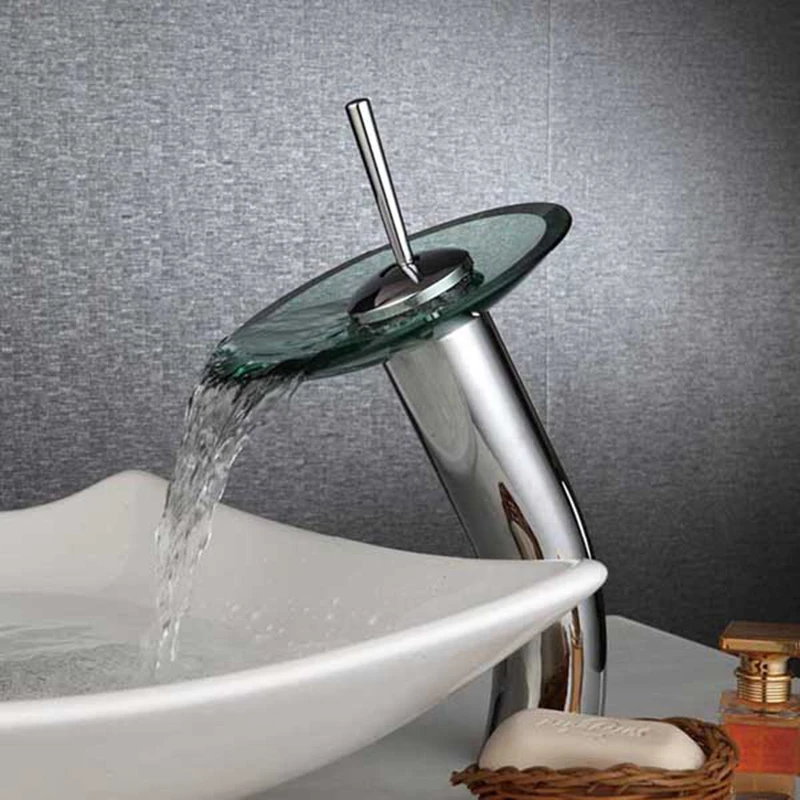 

LANGYO Basin Faucets Glass Faucet For Bathroom Mixer Faucets Water Tap Torneira Bathroom Brass Taps LH-8021