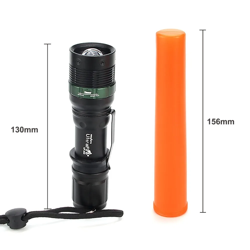 UltraFire CREE xpg-g2 18650 фонарь для охоты на открытом воздухе портативный тактический переключатель фонарь из алюминиевого сплава