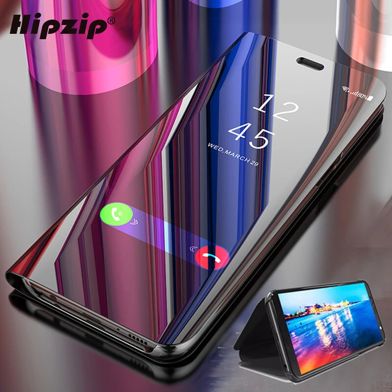 Умный зеркальный кожаный чехол с откидной крышкой для huawei Honor 8S 8X 8C 8X 7C 7A Pro 10 P20 P30 Lite Y9 Y5 Y6 Y7 Prime KSE-LX9 чехол