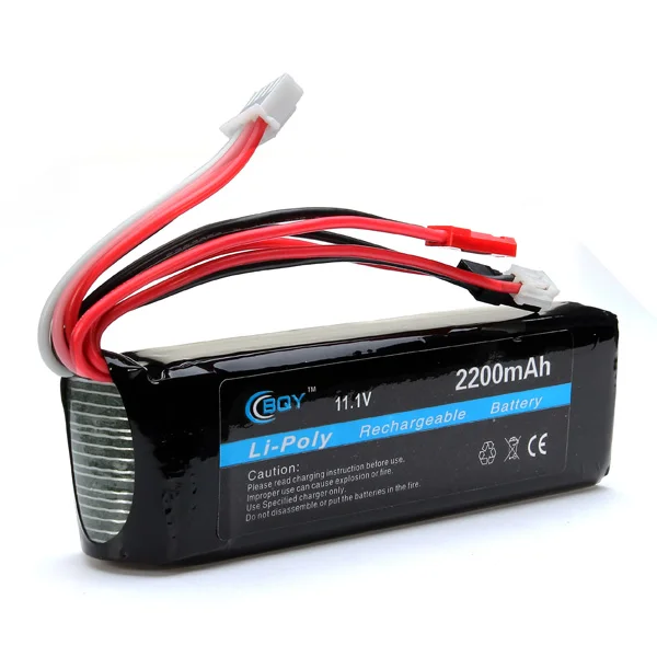 1 шт. BQY power Lipo батарея 3S 11,1 V 2200 mAh 8C 3 толстых тонких размеров производительность батареи Lipo для JR Futaba BEC для RC игрушки - Цвет: 100mm x 30mm x 21mm