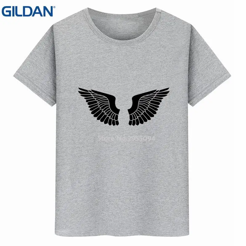 Pattern mens tshirt round Neck black men Short Sleeve tee shirts Euro Size Homme Bird Wings Casual HipHop Tops | Мужская одежда