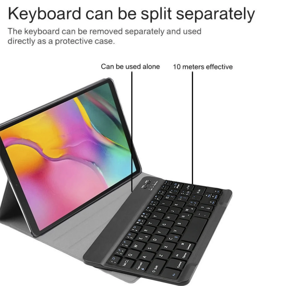 10,5 дюймов планшет Bluetooth клавиатура с подсветкой для samsung Galaxy Tab S5e SM-T720 SM-T725 планшет клавиатура с подсветкой кожаный чехол