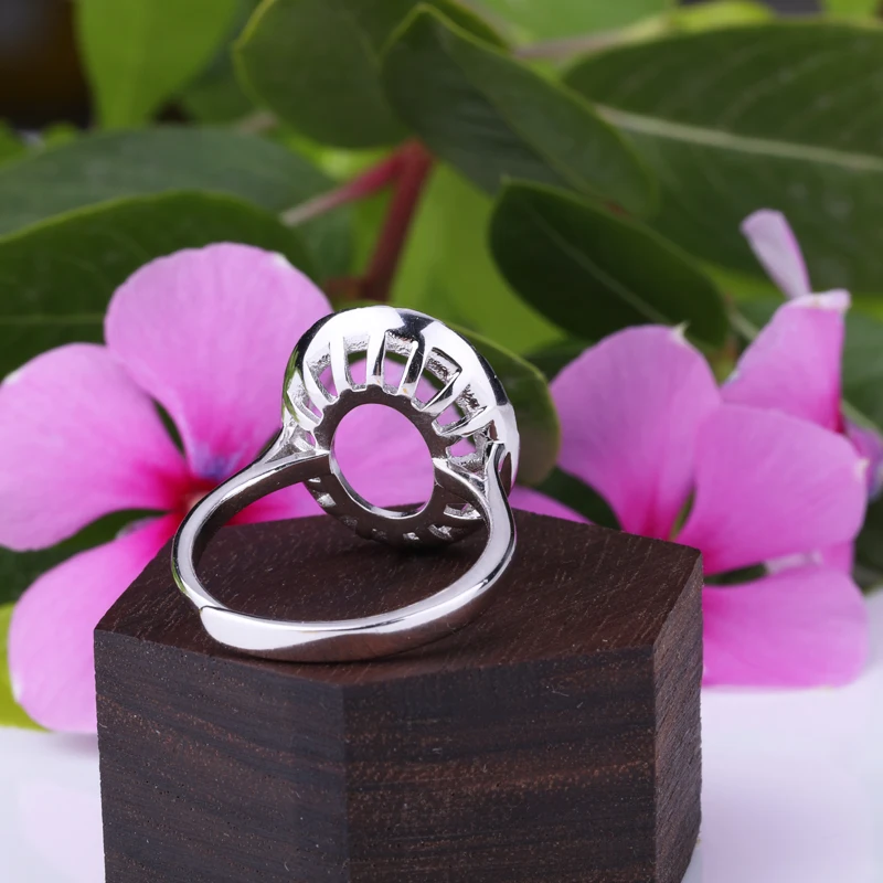 925 Sterling Silver Color Rings Setting With 13*16MM Cabochon Base for Women Handmade Jewelry Ring Blank Nice Gift | Украшения и