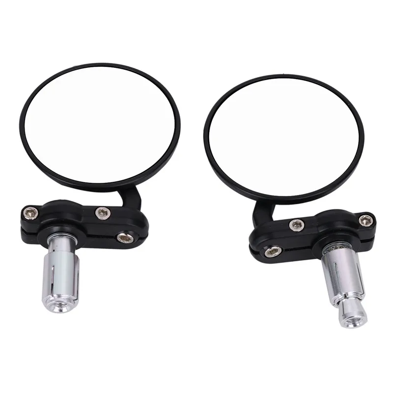 Wisengear мотоцикл 7/8 &quotРучка Бар Конец стороны заднего Зеркала Кафе Racer Bobber Clubman для