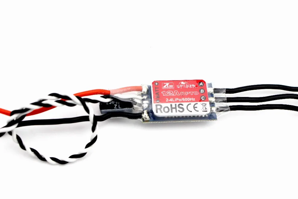 ZTW Spider Series 12A OPTO ESC с программой SimonK|opto esc|ztw spider12a esc |