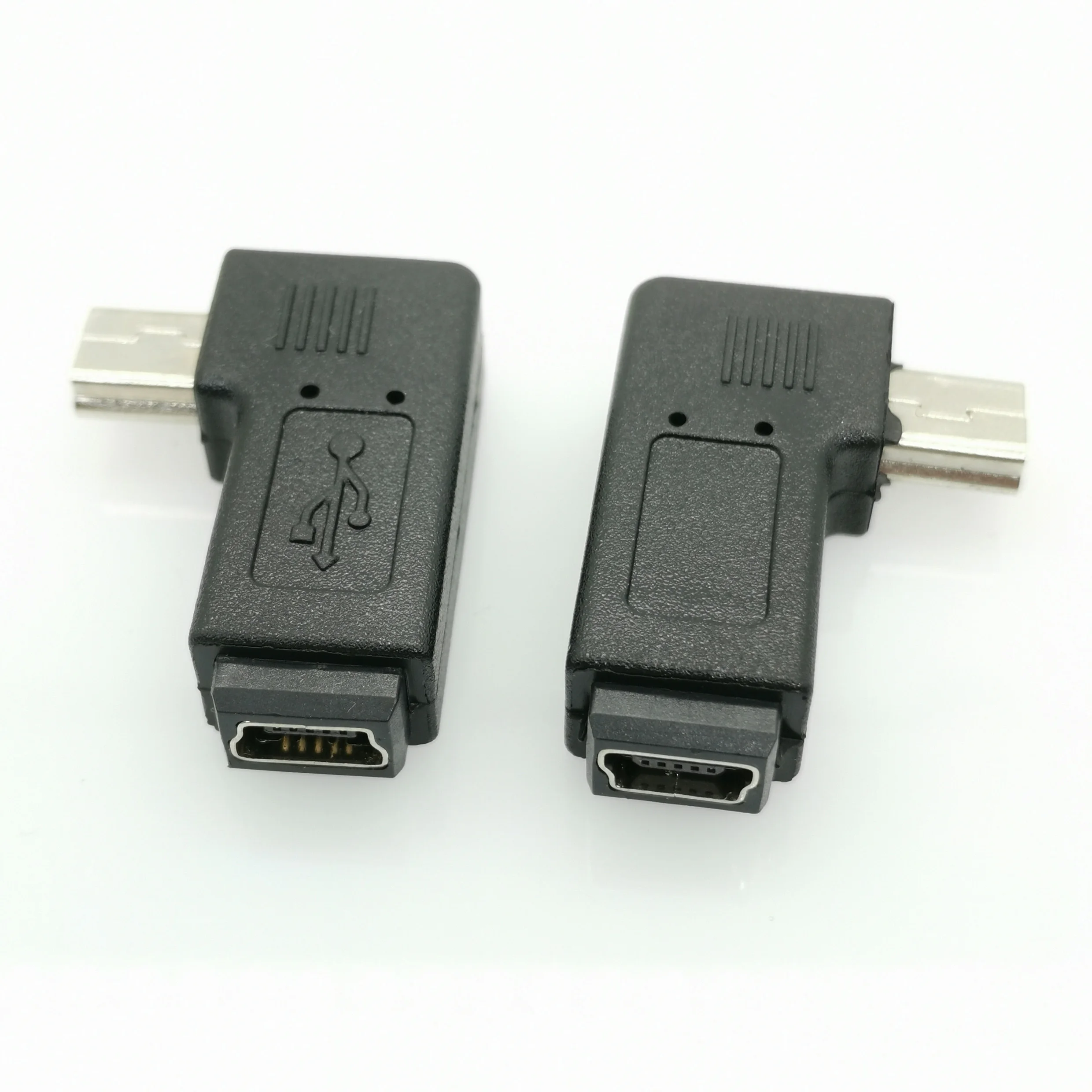 Мини USB 3. 0 5P штекер гнездо M F удлинитель 90 градусов левый и правый