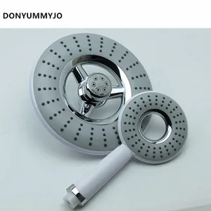 Ручная насадка для душа, экономичная водосберегающая Лейка из АБС-пластика, 2 цвета, круглая Лейка для душа, верхняя лейка, набор аксессуаров для ванной комнаты