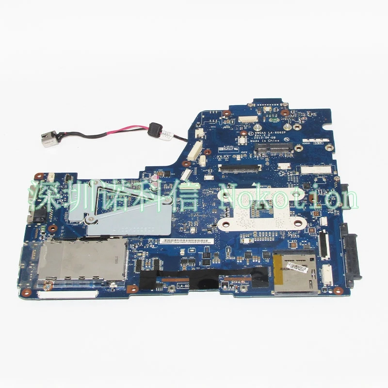 NOKOTION материнская плата для ноутбука Toshiba Satellite A660 A665 NWQAA LA 6062P K000109850 HM55 GT310M графика