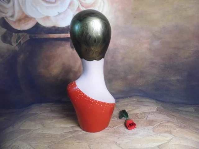 Женский манекен из стекловолокна головной убор Винтаж головы бюст|head bust|mannequin