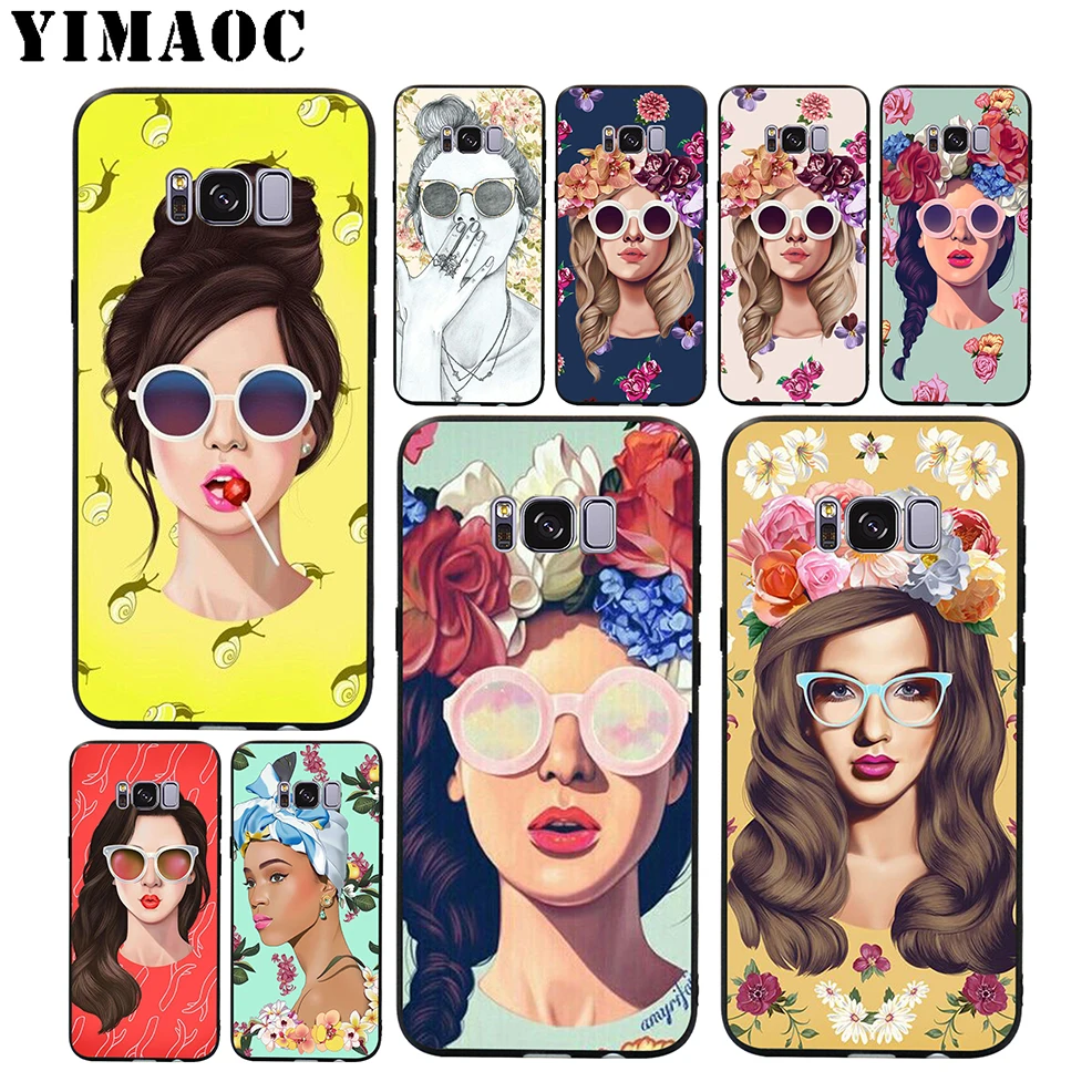 YIMAOC Young Wild Free просто для девочек мягкий силиконовый чехол samsung Galaxy S9 S8 A6 Plus 2018 S7 S6 Edge