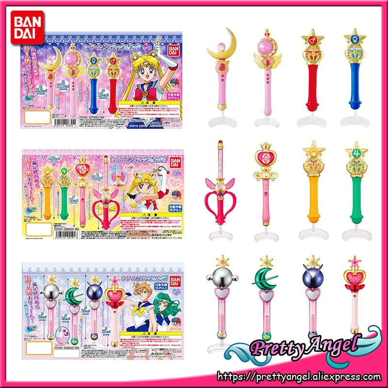 PrettyAngel-Подлинная Bandai Сейлор Мун Кристалл 20th юбилей гашапон волшебная палочка Сейлор Мун Шарм хеншин стержень и палка