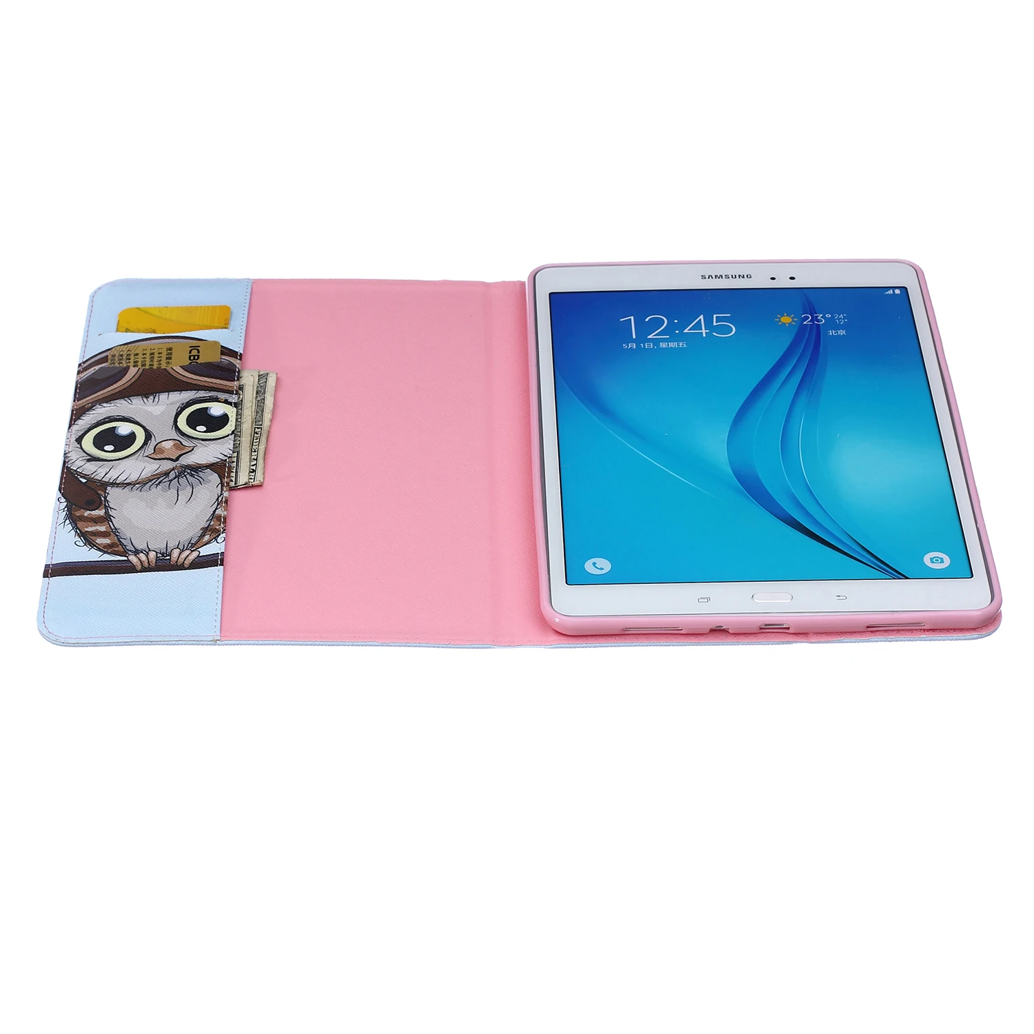 Модный стенд из искусственной кожи чехол для samsung Galaxy Tab A 9,7 дюймов SM T550 T551 T555 красивый окрашенный чехол для планшета# D