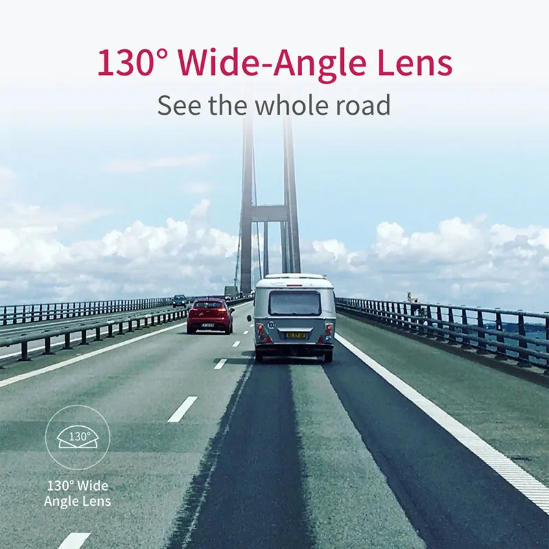 Автомобильный видеорегистратор YI Compact Dash Camera 1080P FHD Wi Fi Разрешение 2.7K Широкий угол