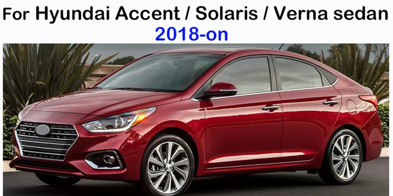 Кожаные автомобильные коврики подходят для Hyundai Accent Solaris Verna Sedan 2018 автомобильный