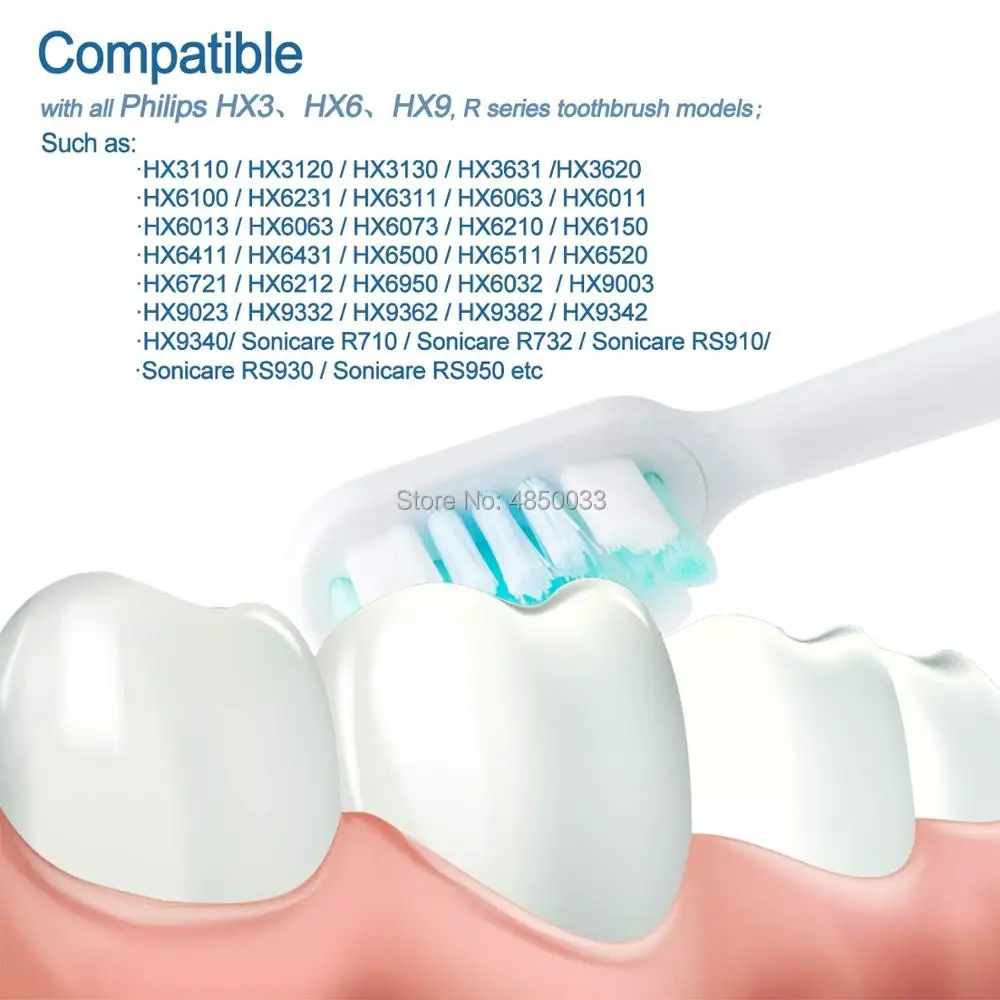 Головки зубных щеток для Philips Sonicare подходят DiamondClean HealthyWhite FlexCare EasyClean PowerUp | Бытовая
