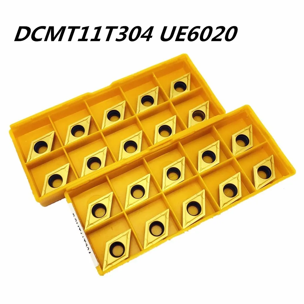 10 шт. твердосплавный инструмент DCMT11T304 UE6020 токарный с ЧПУ продукт металлический