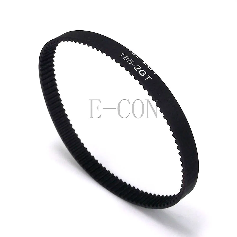 

5pcs/lot 188-GT2 Loop Timing Belt Width 6mm GT2 Belt Rubber Fiberglass Inner Length 188mm 94 Teeth for GT2 Timing Pulley