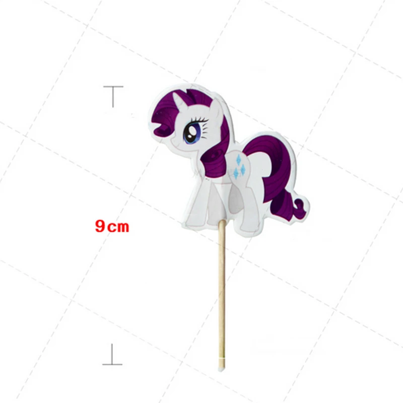 24 шт./лот торт с изображением морской лошади Топпер украшение для дня рождения