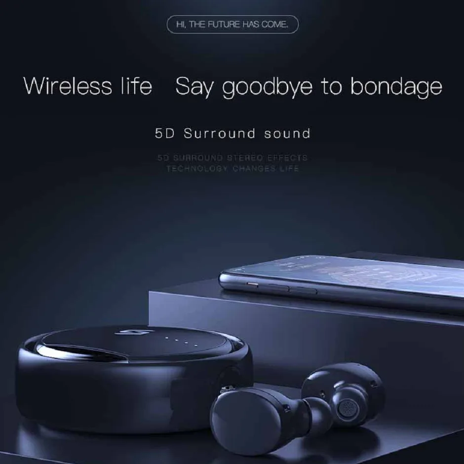 Bluetooth гарнитура беспроводная крошечная невидимая активное шумоподавление супер