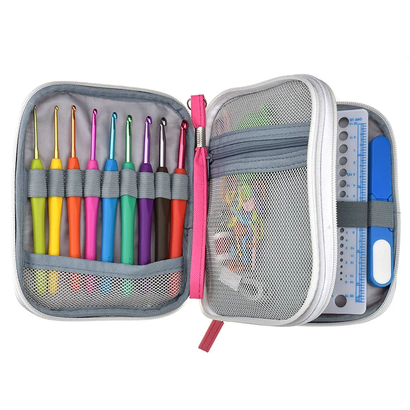 Набор из 52 крючков для вязания набор вплетать в пряжу игла 16 спиц инструментов