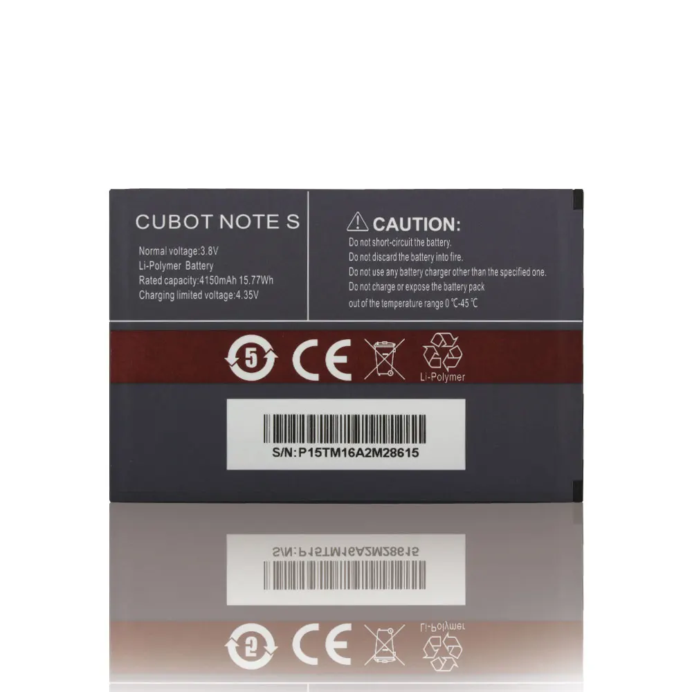 Cubot note S батарея 4150 мАч Сменный аксессуар Аккумуляторы для Cubot note S сотового телефона