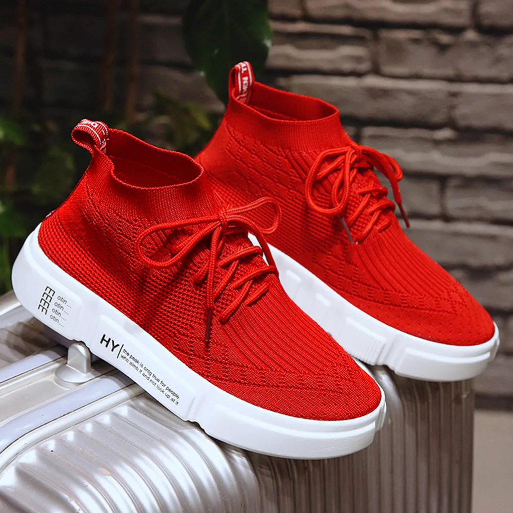 Модные кроссовки женская обувь водонепроницаемые на шнуровке Повседневная для