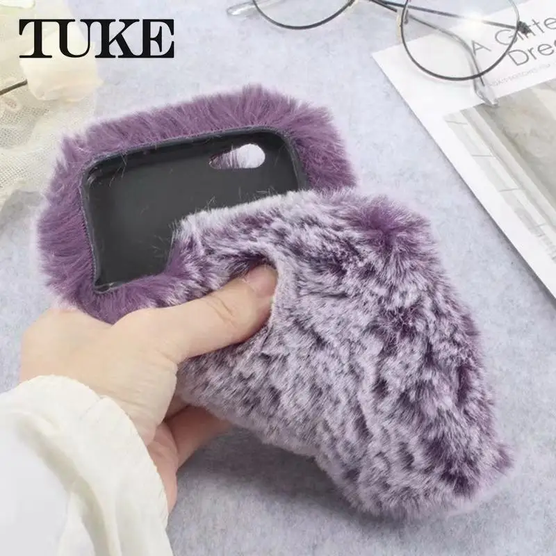 Пушистые плюшевые телефона Etui для OPPO R11 задняя волосатые крышка R 11 Coque Carcasa |