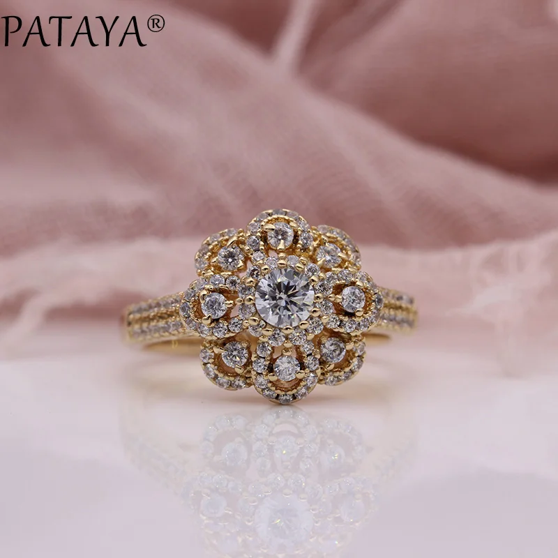 Новинка кольцо PATAYA с инкрустацией из микровоска женское модное свадебное