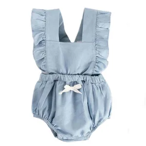 Комбинезон детский хлопковый, без рукавов, на веснулето