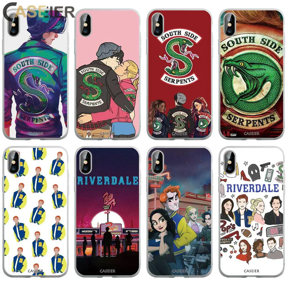 Caseier ривердейл чехол для телефона iphone 6 S 7 8 Plus X XS MAX XR сумки 10 5 5S SE плюс крышка