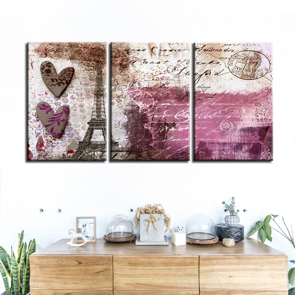 Настенная картина для гостиной 3 шт. винтажные абстрактные картины с