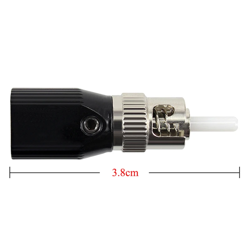 

ZHWCOMM ST bare fiber optic adapter ST Round Type bare fiber optic adapter metal bare optical fiber coupler Free shipping