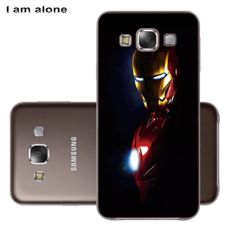 PC S28 Чехлы для телефонов I am alone для samsung Galaxy E5 E500, 5,0 дюймов, жесткие пластиковые чехлы для мобильных телефонов, Модные цветные сумки - Цвет: PC S28