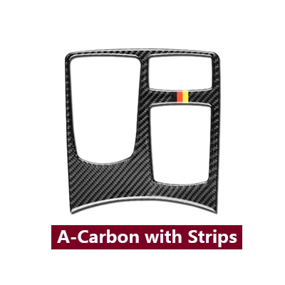 A Carbon with Strips Airspeed для Mercedes Benz GLE GLS M Class аксессуары наклейка из углеродного волокна внутренняя отделка автомобильный подлокотник Мультимедийная панель управления - Название цвета: A Carbon with Strips