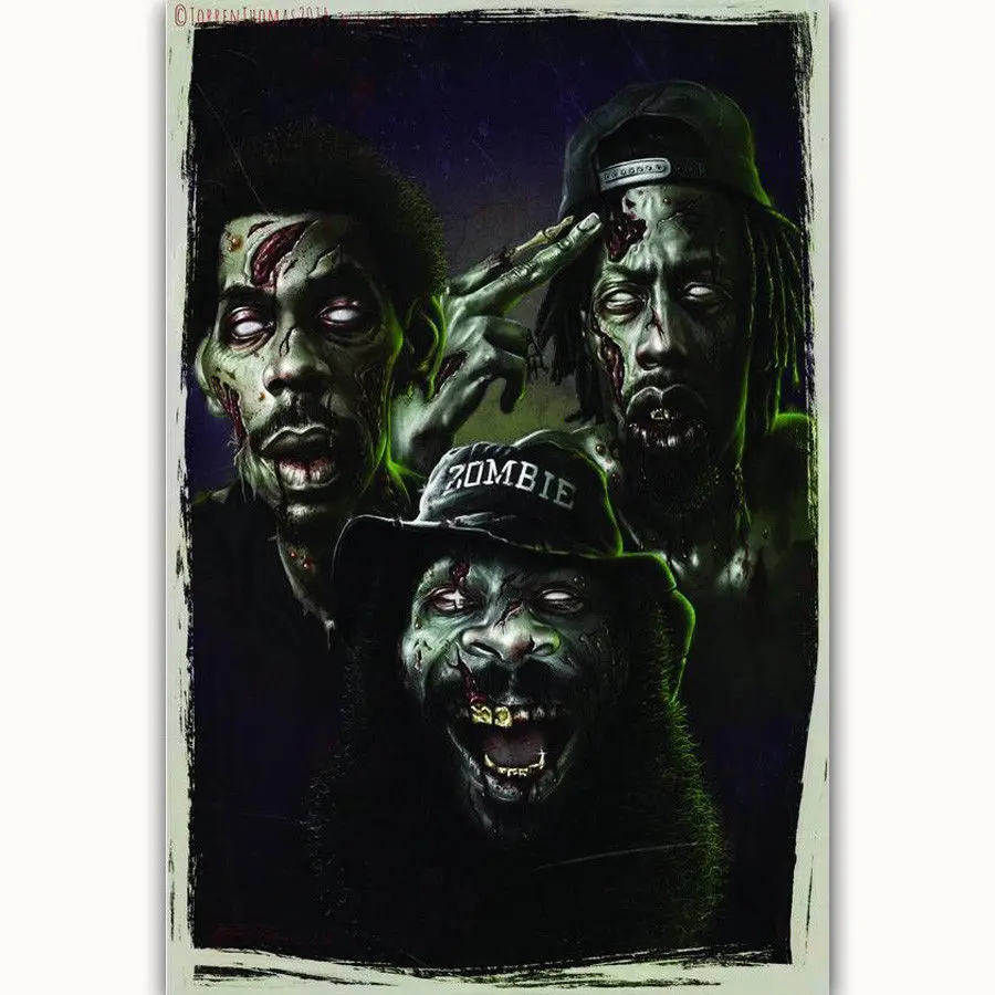 Art Print Flatbush Zombies American Hip Hop Group 14x21 24x36 27x40 Inch Silk Poster Wall Canvas Decoration X-917 | Дом и сад