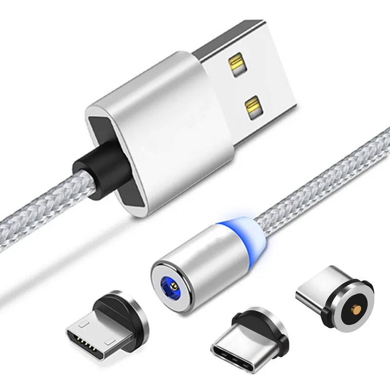 Магнитный кабель Micro USB type-C с магнитным зарядным устройством для samsung A7 A10 A50 A90 sony Xperia 10 XA1 Z3 zte Axon 9 10 Pro Blade A3 A6 V7