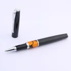 Акриловая стильная металлическая черная шариковая ручка в деловом стиле