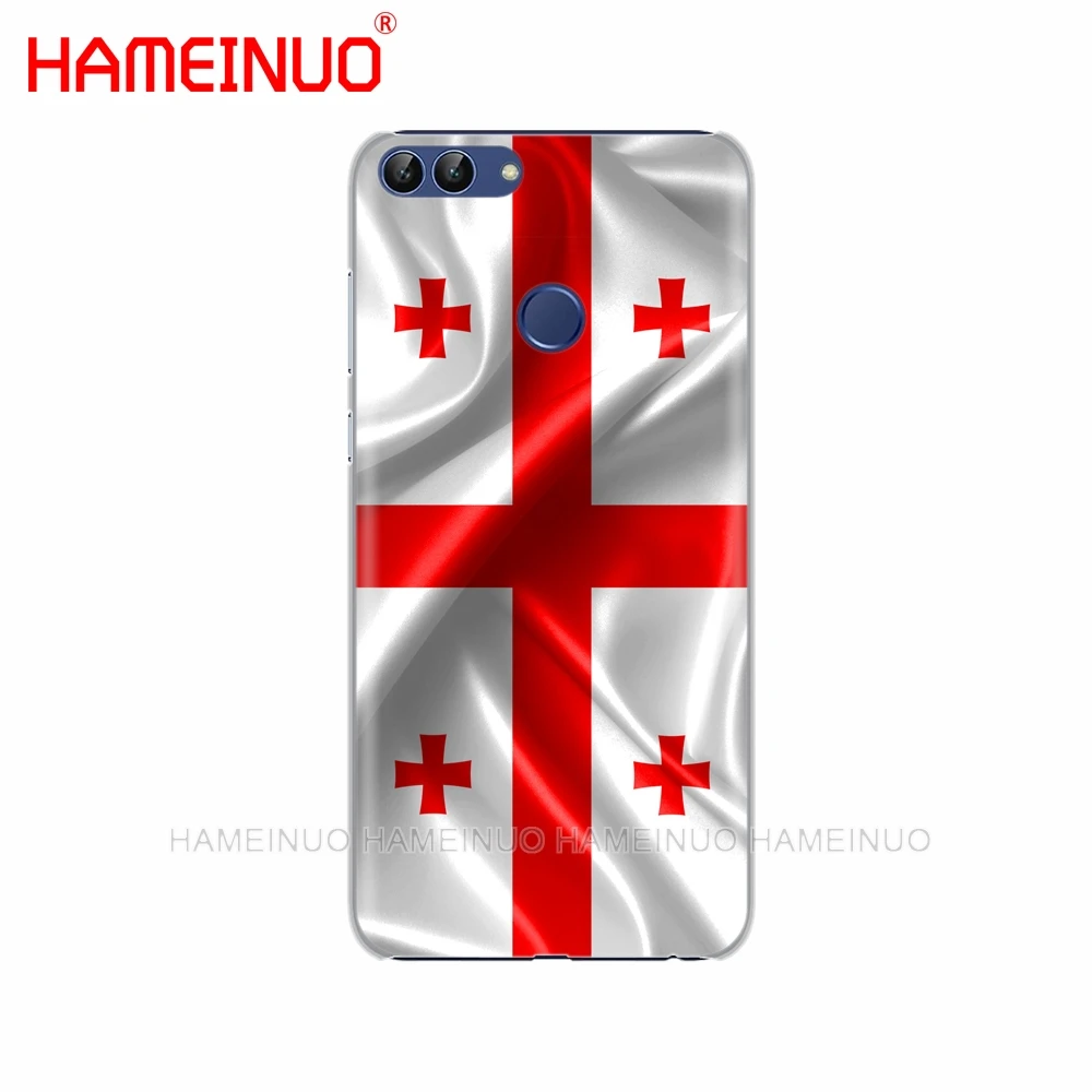 HAMEINUO грузинский Гранж флаг чехол для сотового телефона huawei Honor Y5 7C Y625 Y635 Y6 Y7 Y9 2017 2018