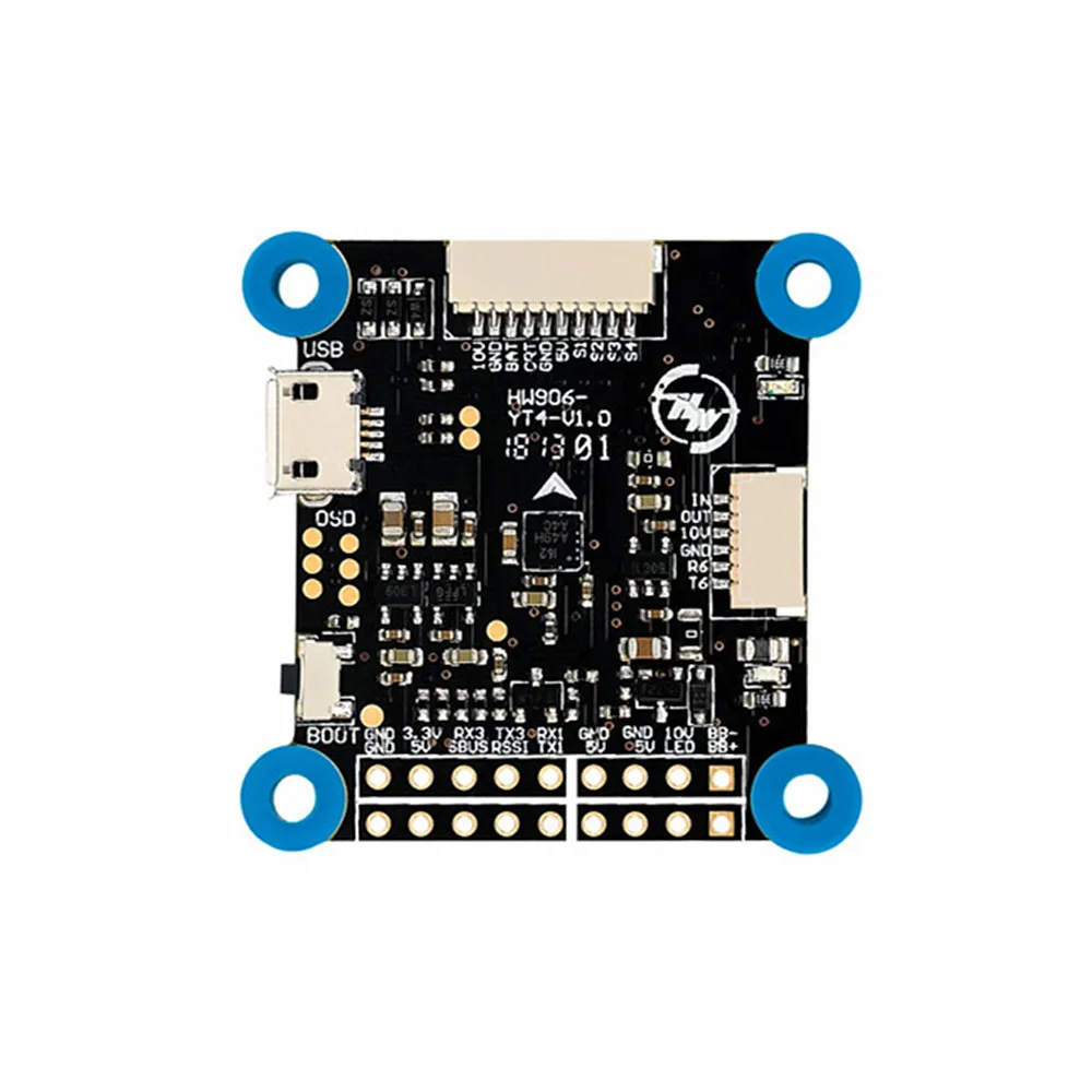 Контроллер полета Hobbywing XRotor Micro F4 G2 & 45A 4 в 1 BLHeli32 6S ESC для FPV гоночного дрона